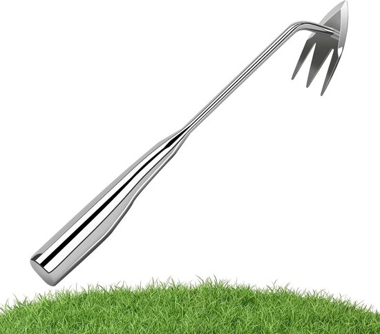 Onkruidverwijderaar Gazon - Wiedgereedschap Tuin - Onkruid Verwijderen - Duurzame Roestvrij Staal Constructie - 33 cm - Niet gespecificeerd van Merkloos	