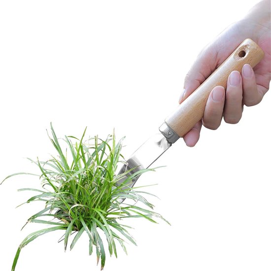 Onkruidverwijderaar Handmatig - Worteltrekker Tuin - Onderhoud Gazon - Roestvrij Staal - 29 cm - Zilver