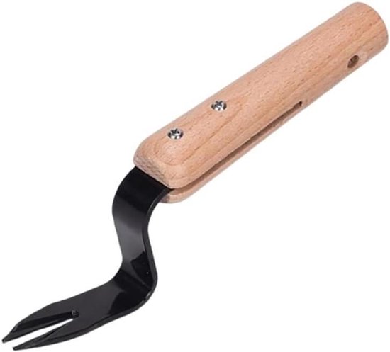 Onkruidverwijderaar Hout - Tuin Gereedschap - Onkruid Wieden - Ergonomisch Handvat - 19.5 cm - Niet gespecificeerd