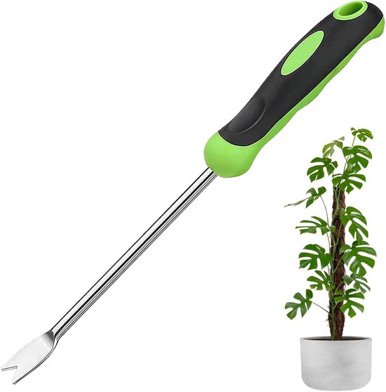 Onkruidverwijderaar - Roestvrij staal - Ergonomisch ontwerp - Handgereedschap voor de tuin