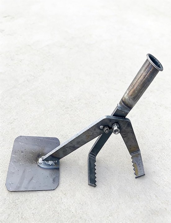 Onkruidverwijderaar Staal - Handtrekker Tuin - Onkruid Verwijderen - Hefboom Mechanisme - 92 cm Lengte - Zilver