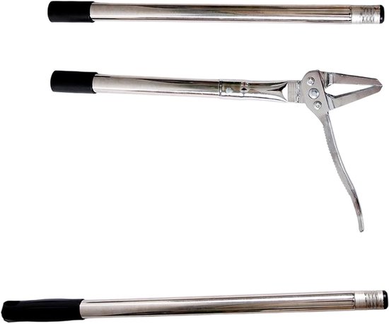 Onkruidverwijderaar Staand - Wortelsteker Tuin - Onkruid Wieden - Rvs Klauwen - Afneembaar - Metaal