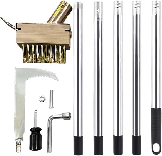 Onkruidverwijderaar - Voegenborstel Set - Tuinonderhoud Werken - L-vormig Roestvrij - 41 x 13.5 x 7 cm van Merkloos	