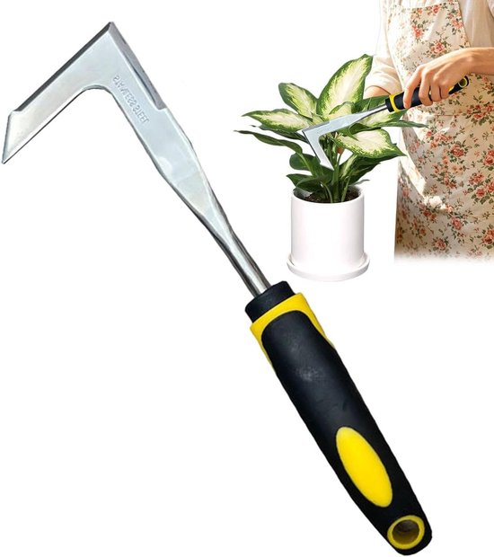 Onkruidwieder Gereedschap - Voegenkrabber Terras - Tuin Onderhoud - Schopvormig Snijblad - 346 cm Lengte - Metaal