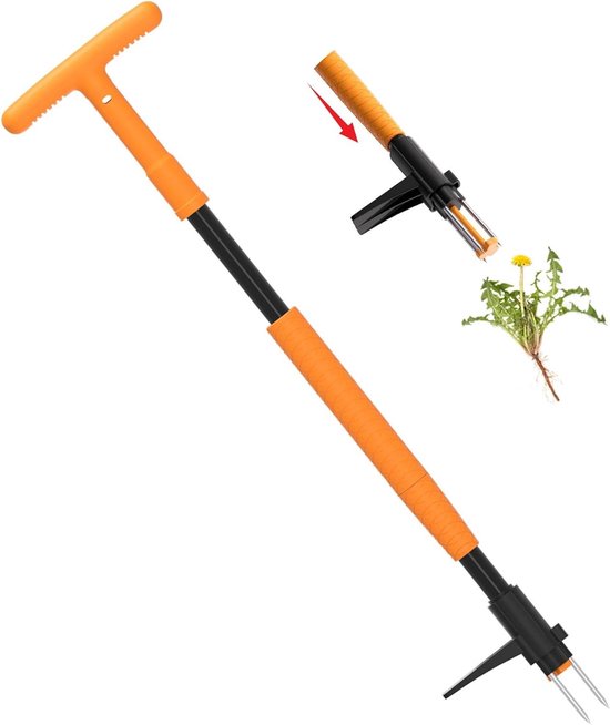 Onkruidwieder - Onkruidtrekker - Staand Tuinieren - Ergonomisch Ontwerp - 43 cm - Zilver