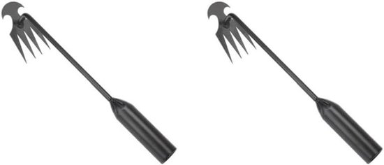Onkruidwieder Set - Handgereedschap Tuin - Gazon Onderhoud - Scherpe Klauw - 30 cm Lengte - Zwart van Merkloos	