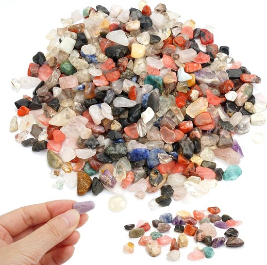 Onregelmatige Edelstenen - Trommelstenen - Natuurlijke Trommelstenen in Verschillende Maten - Bloempotten Kiezelstenen - Gemengde Natuurlijke Kristallen voor Aquarium - Bloempot - Landschapsarchitectuur van Merkloos	