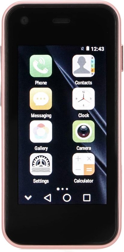 Ontgrendelde Mini-smartphone - Draagbare Telefoon 2,5 Inch HD Touchscreen - Lichtgewicht Mobiele Telefoon met 1 GB RAM en 8 GB ROM voor Studenten (Roze) van Merkloos	