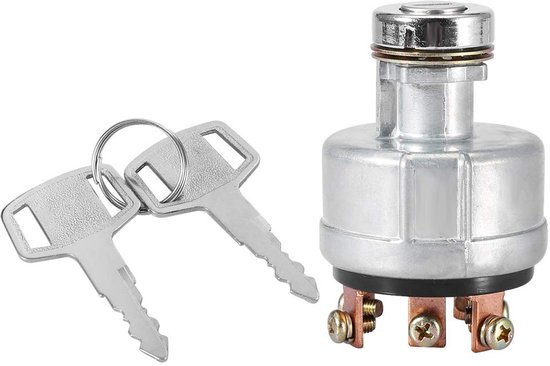 Ontstekingsschakelaar - universele auto ontstekingsstartschakelaar - 6 aansluitdraadgraver - 2 sleutels - SK200-3 SK200-5 SK120-5 van JZGRDNMS