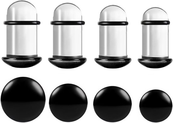Oor Stretching Kit Glas 1.6-10mm 12 STKS/8 STKS Tunnels Stekkers Tapers 14G-00G Brancards Expander Oren Piercing Sieraden voor Mannen Vrouwen
