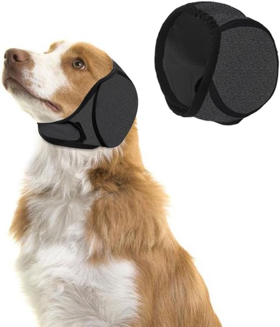 Oorbeschermers voor honden - badmuts voor honden - waterdicht en verstelbaar - geluidsbescherming voor kleine middelgrote en grote honden - puppy's - katten - verzorging - baden en zwemmen van Merkloos	