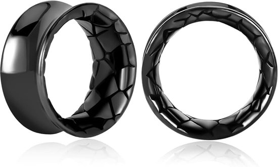 Oorstretcher dubbel flare plug tunnel van roestvrij staal oorlel piercing spreider verlenging sieraden voor vrouwen mannen 8 mm tot 19 mm