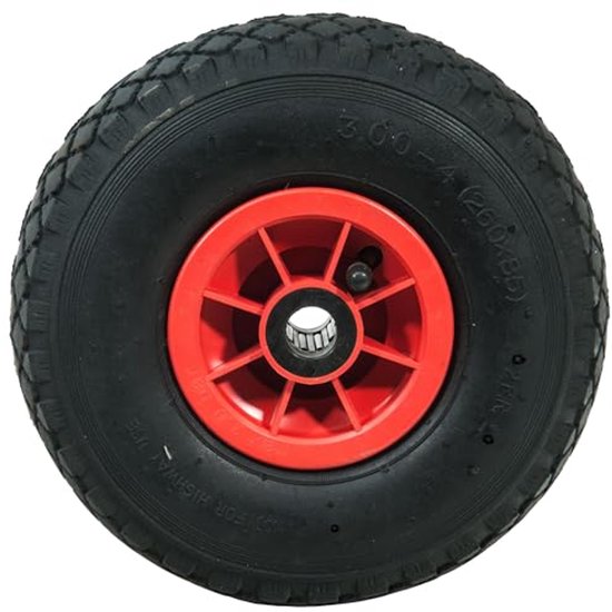 Opblaasbaar Wiel 10 Inch - Perfect voor Steekwagens en Trolleys - Boring 25 mm