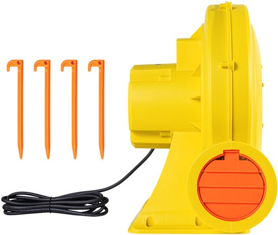 Opblaasbare Blazer, 870 W En 950 W, 1,3 Pk, 3300 Rpm Opblaasbare Blazer, CommerciëLe Luchtpomp voor Springkussens, Ideaal voor Springkussens, Waterglijbanen, Geel van FBSPORT