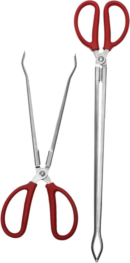 Ophaalgereedschap Set - Grijper Tang - Afval Oprapen - Schaarontwerp - 51 cm Lengte - Rood
