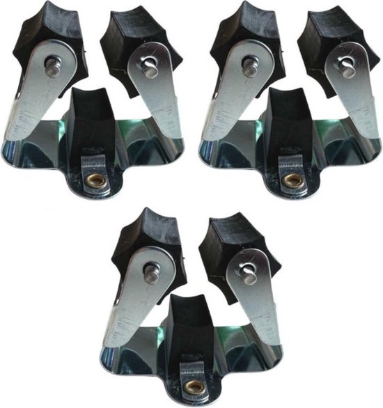 Ophangsysteem - Gereedschaphouder - Steelklem - Ophangklem - Borstelhouder - set van 3 van Jalucy
