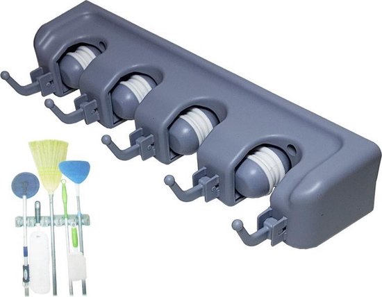 Ophangsysteem gereedschapshouder bezemhouder tuingereedschap 4 stelen van Peycavi