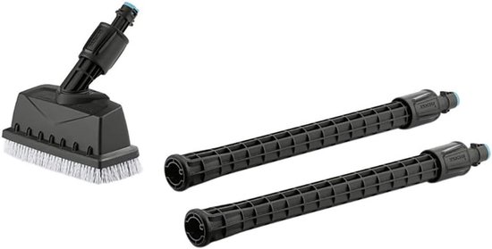oppervlaktereiniger PS 20 voor de Kärcher KHB 6 en KHB 5 (2 verlengbuizen, spatbescherming 90° draaibaar, 2 geïntegreerde sproeiers met borstel)