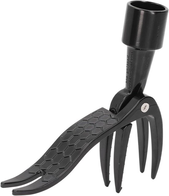 Opstaande onkruidtrekker met 4 klauwen, lichtgewicht en arbeidsbesparend - Duurzame aluminium onkruidverwijderaar voor tuinieren - Inclusief voetplaat van Fiskars