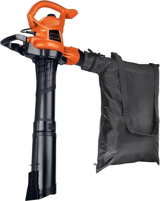 Opvangzak Bladblazer - Bladeren Verzamelzak Tuinafval - Afval Opruimen - Onderste Rits Sluiting - 275 x 21 inch - Zwart