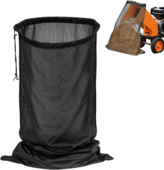 Opvangzak Houtversnipperaar - Hakselaar Zak Gaas - Tuinwerk Opruimen - Tijdbesparend Ontwerp - 122x61 Cm - Niet gespecificeerd