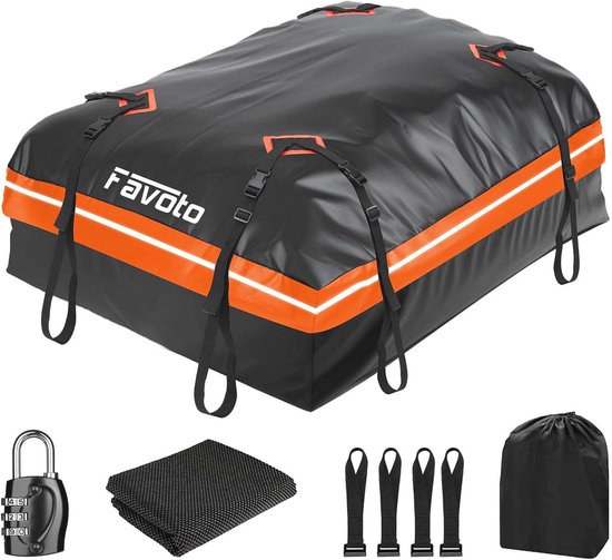 Opvouwbare Dakkoffer 425 Liter - Waterdicht en Antislip voor Auto's en SUV's van Merkloos	