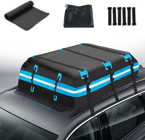 Opvouwbare Dakkoffer 595 L - Waterdichte Bagage-oplossing voor Auto's en SUV's van Merkloos	