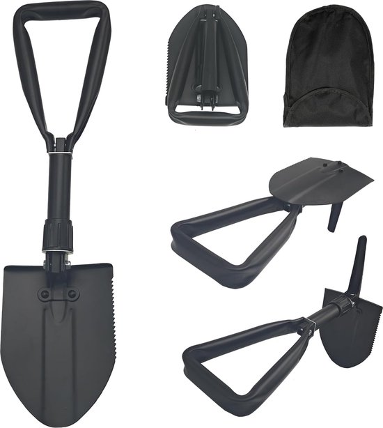 Opvouwbare Schep van 48 cm voor Outdoor en Noodgevallen, Duurzaam Koolstofstaal van LifeGoods