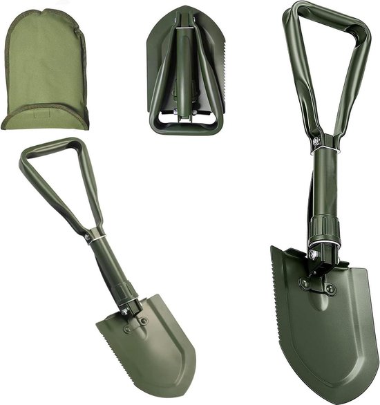 Opvouwbare Survival Schop - Schop 23 IN Camping Schop 50 # High-Carbon Steel - Draagbare Schop Voor Tuin Jacht Wandelen - Vissen Auto Noodgevallen Geschenken Voor Mannen Shoval van Boyisen