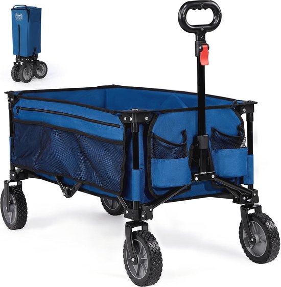 Opvouwbare Transportwagen voor Strand, Tuin en Kamperen - Capaciteit tot 100 kg van AREBOS