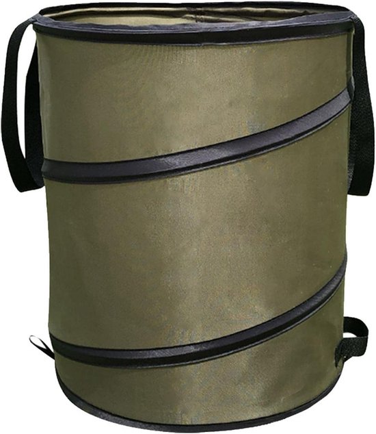 Opvouwbare Tuinafvalzak - 37.8L - Oxford Tuintas Met Sluitgesp - 34x40cm - Waterafstotend & Herbruikbaar - Groen van Merkloos	
