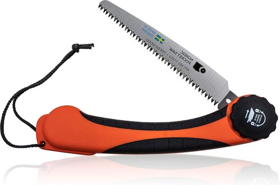 Opvouwbare Zaag 20 cm - Vers Hout Reciprozaag Blad - Snoeizaag - Bomen Snoeien in de Tuin - Kamperen Wandelen Bushcraft Zaag & Outdoor - Handzaag Made in Sweden - Fold garden saw hand van Silky