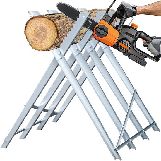 Opvouwbare Zaagbok voor Houtzagen, Stabiel en Verstelbaar van Merkloos	