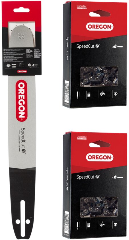 Oregon Speedcut Kombo zaagblad + 2x zaagketting 38 cm 0.325" 1.3 mm 64 TG ( 561660 ) van Merkloos	