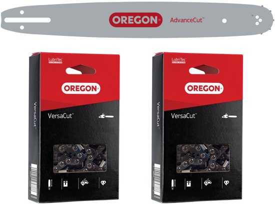 Oregon VersaCut Kombo zaagblad + 2x zaagketting 40 cm 3/8" LP 1.3mm 56 TG ( 561660 ) van Oregon