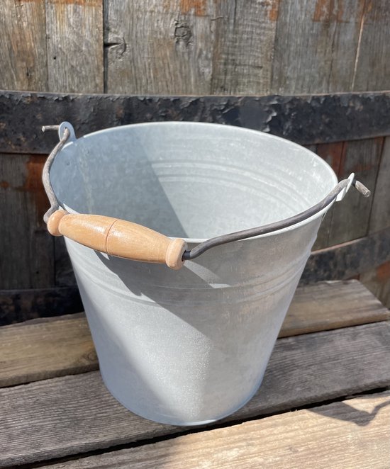 Oude Zinken Emmer 5 Liter – Emmer voor Tuin en Decoratie