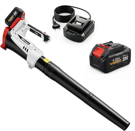 Outsunny elektrische bladblazer en stofzuiger - ABS, PP - 97 x 11 x 21,5 cm - Wit van Merkloos	