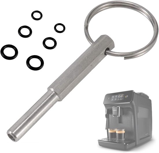 Oval Head Wrench - Oval Head Wrench met Sleutelhanger - Reparatietools voor Koffiemakers - voor Jura/Krups/Aeg Volautomatische Koffiemachines van Merkloos	