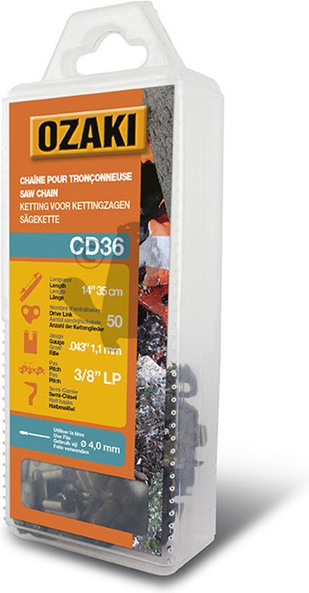 OZAKI CD36, Zaagketting 14"/35cm, 50 schakels, 3/8"LP