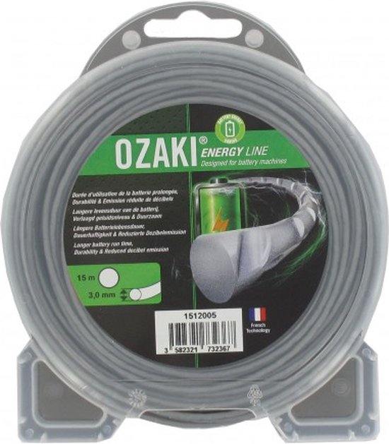 OZAKI, Nylon Maaidraad, 15 meter, 3.0mm van Ozaki