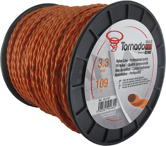 OZAKI TORNADO PRO ALUCUT - Spiraalvorm 3,3 mm x 109 m van Ozaki