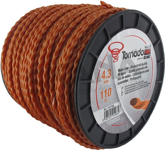 OZAKI TORNADO PRO ALUCUT - Spiraalvorm 4,3 mm x 110 m van Ozaki