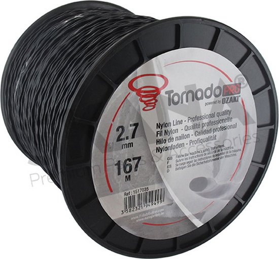 OZAKI TORNADO PRO - Spiraalvorm 2,7 mm x 167 m van Ozaki
