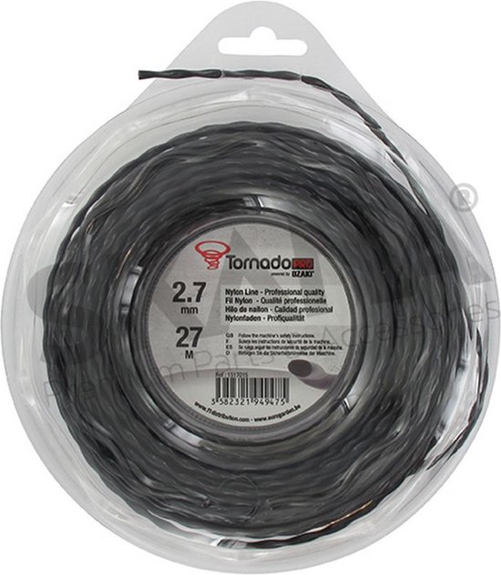 OZAKI TORNADO PRO - Spiraalvorm 2,7 mm x 27 m van Ozaki