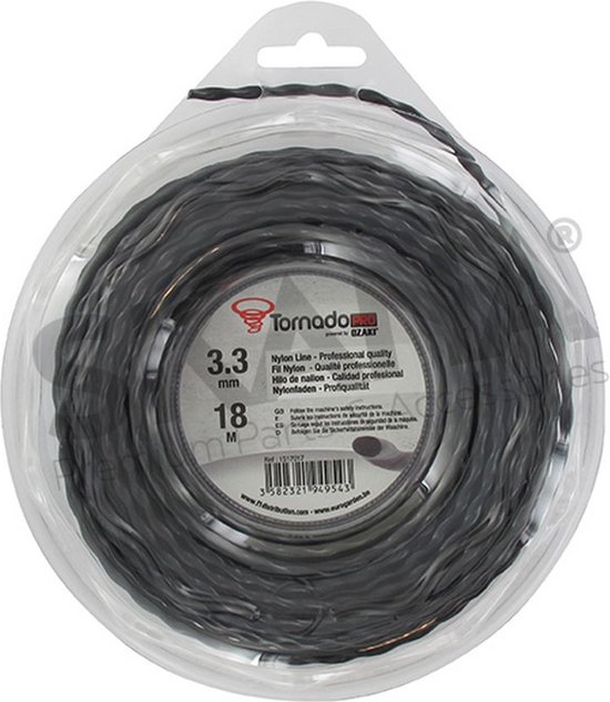 OZAKI TORNADO PRO - Spiraalvorm 3,3 mm x 18 m van Ozaki