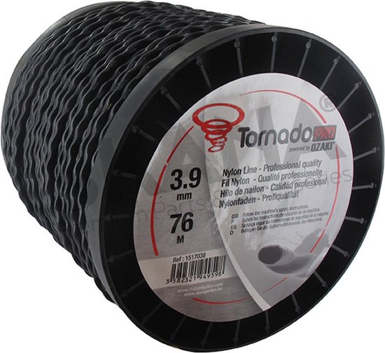 OZAKI TORNADO PRO - Spiraalvorm 3,9 mm x 76 m (Rol) van Ozaki