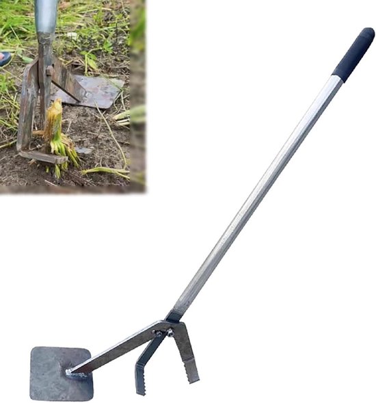 Paaltrekker Gereedschap - Wortelverwijderaar Stronk - Palen Verwijderen - Arbeidsbesparend Hefboomontwerp - 103 cm Lengte - Zwart