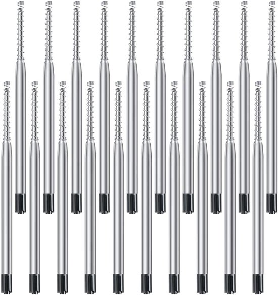 Pack of 20 Ballpoint Pen Refills - Medium Refill Set voor Parkering Pens - Ink voor Ballpoint Pen, 1.0 mm, Medium Nib, Zwart van Ainkedin