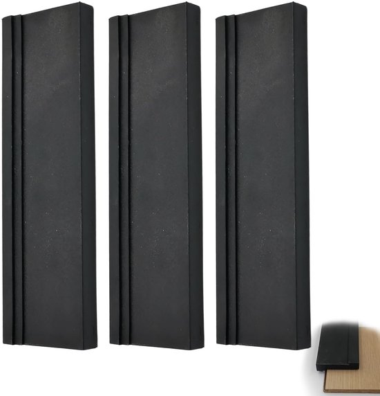 Pack of 3 Impact Wood - Laminate Flooring Tools - Universal Floor Covering Knock Block with 3 Different Edges - Hammer Wood - Laying Tools for Parquet or Cork van Merkloos	