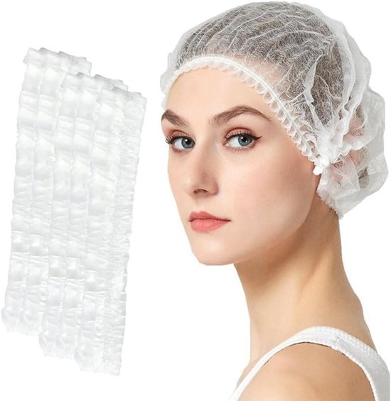 Pack of 30 Disposable Hair Nets - Hygiënische Accessoires voor Keuken - Tandarts - Geneeskunde - Operationele Hoofdkappen - 52 cm Disposable Hair Net van Merkloos	